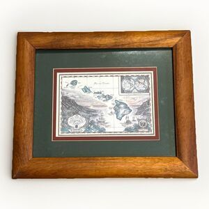 Map of the Sandwich Isles Art Print Hawaii Islands Cartographer Blaise Domino